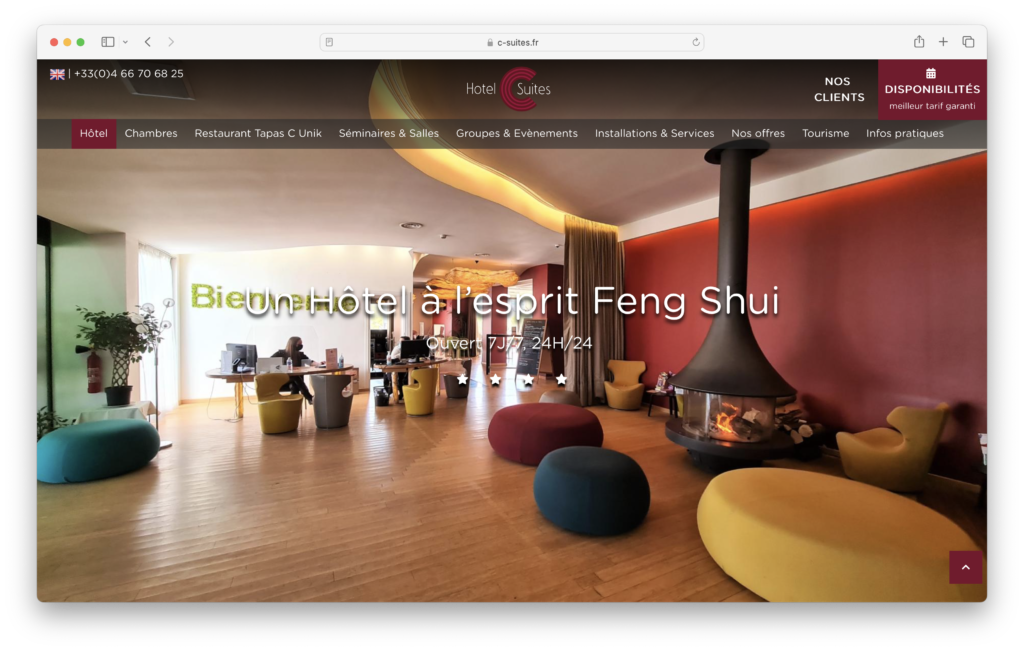 Site hôtel C Suites**** - Agence Altis Digital