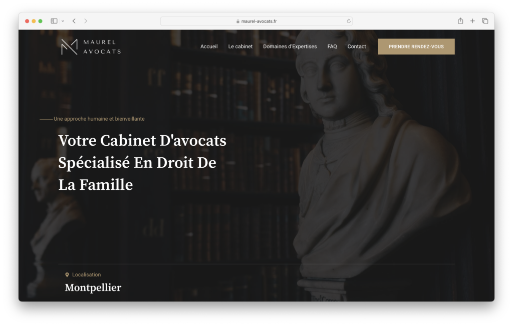 Site Maurel Avocats - Altis Digital